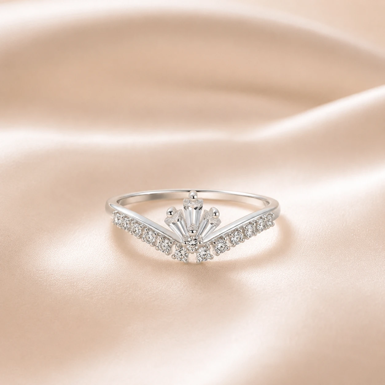 Art Deco Chevron Ring
